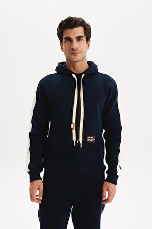 Arma Erkek Kapüşonlu Sweatshirt – Regular Fit, 3 İplik Şardonlu, Kanguru Cepli, Basic Örme K30254629002 