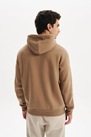 Arma Erkek Kapüşonlu Sweatshirt – Regular Fit, 3 İplik Şardonlu, Kanguru Cepli, Basic Örme K30254629002 