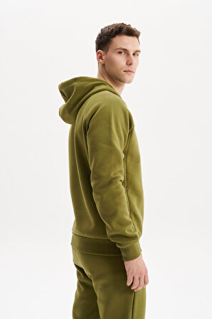 Arma Erkek Regular Fit Kapüşonlu Fermuarlı Kanguru Cepli Sweatshirt – Pamuk Polyester Karışım K30254628602 