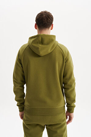 Arma Erkek Regular Fit Kapüşonlu Fermuarlı Kanguru Cepli Sweatshirt – Pamuk Polyester Karışım K30254628602 