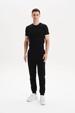 Arma Erkek Regular Fit Gizli Fermuarlı Cepli Dar Paça Lastikli Eşofman Altı – Pamuk Polyester, 3 İplik Şardonlu K30174681702 