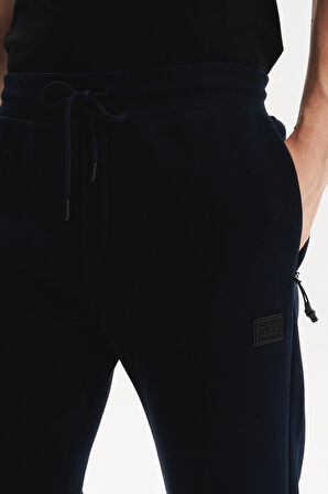 Arma Erkek Regular Fit Gizli Fermuarlı Cepli Dar Paça Lastikli Eşofman Altı – Pamuk Polyester, 3 İplik Şardonlu K30174681702 