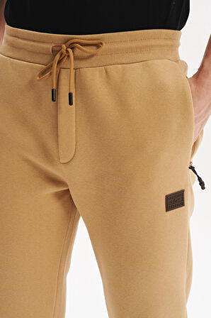 Arma Erkek Regular Fit Gizli Fermuarlı Cepli Dar Paça Lastikli Eşofman Altı – Pamuk Polyester, 3 İplik Şardonlu K30174681702 