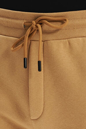 Arma Erkek Regular Fit Gizli Fermuarlı Cepli Dar Paça Lastikli Eşofman Altı – Pamuk Polyester, 3 İplik Şardonlu K30174681702 