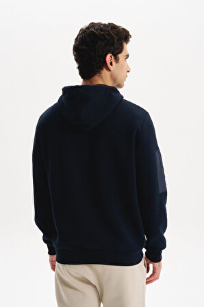 Arma Erkek Regular Fit 3 İplik Şardonlu Kanguru Cepli Kapüşonlu Sweatshirt – Pamuk Polyester Karışımı – K30254629202 