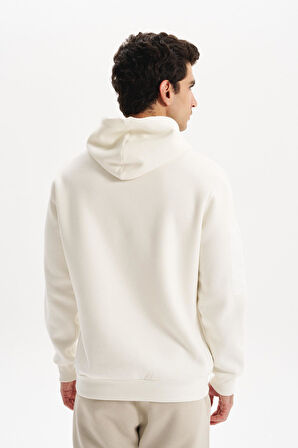 Arma Erkek Regular Fit 3 İplik Şardonlu Kanguru Cepli Kapüşonlu Sweatshirt – Pamuk Polyester Karışımı – K30254629202 