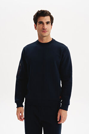 Arma Erkek Regular Fit Basic 3 İplik Şardonlu Bisiklet Yaka Sweatshirt – Pamuk Polyester Karışımlı K30124603302 