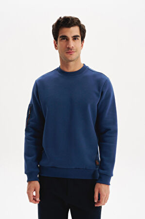 Arma Erkek Regular Fit Basic 3 İplik Şardonlu Bisiklet Yaka Sweatshirt – Pamuk Polyester Karışımlı K30124603302 