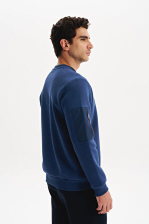 Arma Erkek Regular Fit Basic 3 İplik Şardonlu Bisiklet Yaka Sweatshirt – Pamuk Polyester Karışımlı K30124603302 