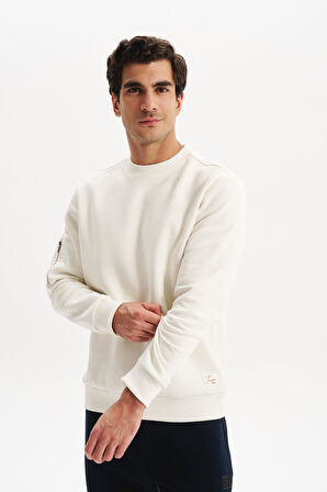 Arma Erkek Regular Fit Basic 3 İplik Şardonlu Bisiklet Yaka Sweatshirt – Pamuk Polyester Karışımlı K30124603302 