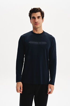 Arma Erkek Slim Fit Çift Taraflı İnce İnterlok Modal Karışımlı Bisiklet Yaka Sweatshirt K30124989302 