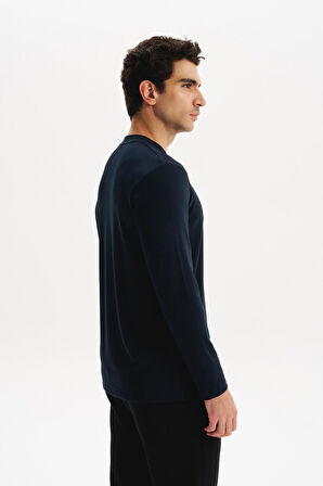 Arma Erkek Slim Fit Çift Taraflı İnce İnterlok Modal Karışımlı Bisiklet Yaka Sweatshirt K30124989302 