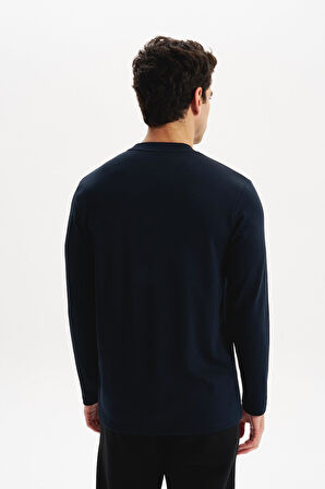 Arma Erkek Slim Fit Çift Taraflı İnce İnterlok Modal Karışımlı Bisiklet Yaka Sweatshirt K30124989302 