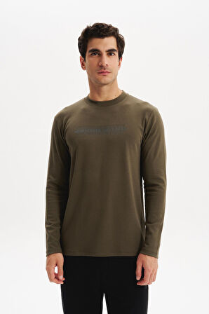 Arma Erkek Slim Fit Çift Taraflı İnce İnterlok Modal Karışımlı Bisiklet Yaka Sweatshirt K30124989302 