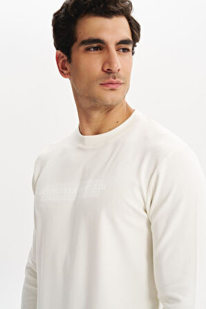 Arma Erkek Slim Fit Çift Taraflı İnce İnterlok Modal Karışımlı Bisiklet Yaka Sweatshirt K30124989302 