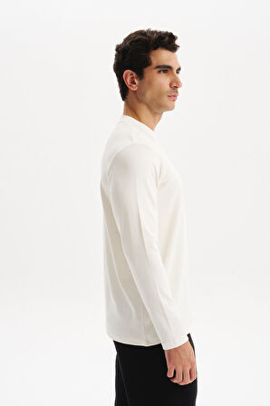 Arma Erkek Slim Fit Çift Taraflı İnce İnterlok Modal Karışımlı Bisiklet Yaka Sweatshirt K30124989302 