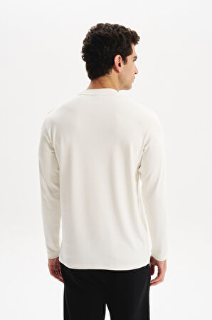 Arma Erkek Slim Fit Çift Taraflı İnce İnterlok Modal Karışımlı Bisiklet Yaka Sweatshirt K30124989302 