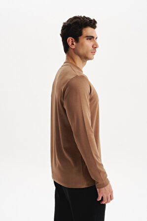 Arma Erkek Slim Fit Çift Taraflı İnce İnterlok Modal Karışımlı Bisiklet Yaka Sweatshirt K30124989302 