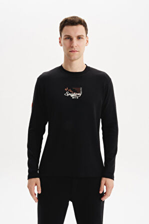 Arma Erkek Slim Fit Çift Taraflı İnce İnterlok Pamuk Modal Elastan Karışımlı Bisiklet Yaka Sweatshirt K30124989502 