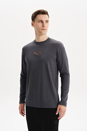 Arma Erkek Slim Fit Çift Taraflı İnce İnterlok Pamuk Modal Elastan Karışımlı Bisiklet Yaka Sweatshirt K30124989502 