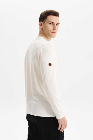 Arma Erkek Slim Fit Çift Taraflı İnce İnterlok Pamuk Modal Elastan Karışımlı Bisiklet Yaka Sweatshirt K30124989502 