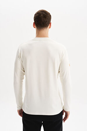 Arma Erkek Slim Fit Çift Taraflı İnce İnterlok Pamuk Modal Elastan Karışımlı Bisiklet Yaka Sweatshirt K30124989502 