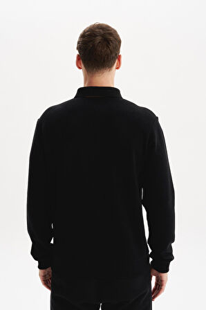 Arma Erkek Regular Fit Selanik Kumaş Düğmeli Polo Yaka Sweatshirt – Pamuk Polyester Karışımlı K30564699202 