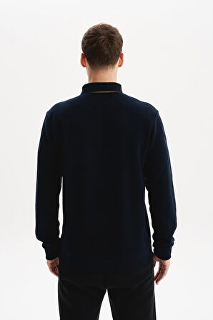 Arma Erkek Regular Fit Selanik Kumaş Düğmeli Polo Yaka Sweatshirt – Pamuk Polyester Karışımlı K30564699202 