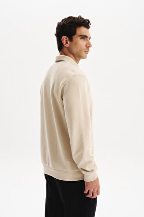 Arma Erkek Regular Fit Selanik Kumaş Düğmeli Polo Yaka Sweatshirt – Pamuk Polyester Karışımlı K30564699202 