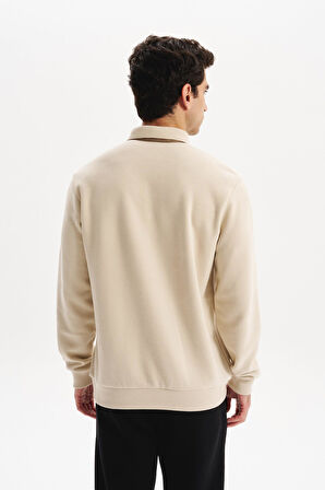 Arma Erkek Regular Fit Selanik Kumaş Düğmeli Polo Yaka Sweatshirt – Pamuk Polyester Karışımlı K30564699202 