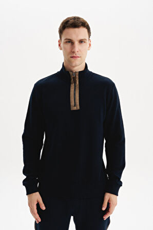 Arma Erkek Regular Fit Yarım Fermuar Dik Yaka Sweatshirt – Selanik Örme %65 Pamuk %35 Polyester K30554698102 