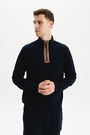 Arma Erkek Regular Fit Yarım Fermuar Dik Yaka Sweatshirt – Selanik Örme %65 Pamuk %35 Polyester K30554698102 