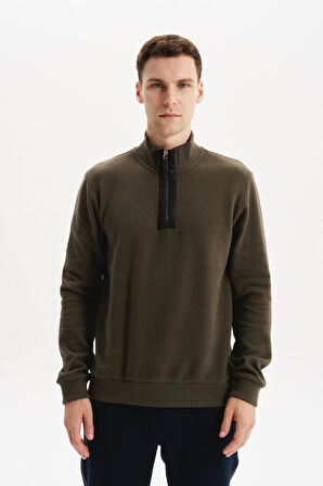 Arma Erkek Regular Fit Yarım Fermuar Dik Yaka Sweatshirt – Selanik Örme %65 Pamuk %35 Polyester K30554698102 