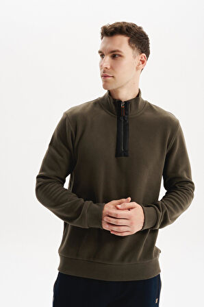 Arma Erkek Regular Fit Yarım Fermuar Dik Yaka Sweatshirt – Selanik Örme %65 Pamuk %35 Polyester K30554698102 