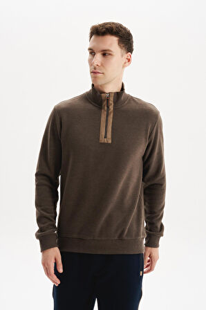 Arma Erkek Regular Fit Yarım Fermuar Dik Yaka Sweatshirt – Selanik Örme %65 Pamuk %35 Polyester K30554698102 