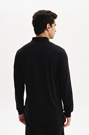 Arma Erkek Basic Slim Fit Fermuarlı Polo Yaka Sweatshirt – İnce Modal Pamuk Elastan Karışımlı Örme İnterlok Kumaş K30554989002 