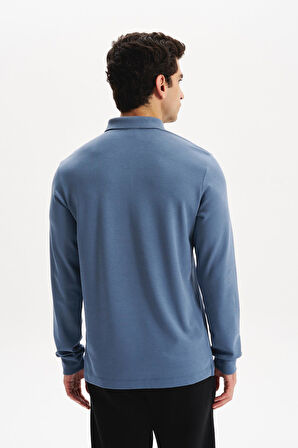 Arma Erkek Basic Slim Fit Fermuarlı Polo Yaka Sweatshirt – İnce Modal Pamuk Elastan Karışımlı Örme İnterlok Kumaş K30554989002 