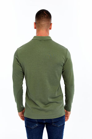 Arma Erkek Slim Fit Fermuarlı Polo Yaka Sweatshirt – İnce Modal Pamuk Elastan Karışımlı Örme İnterlok Kumaş K30554989102 