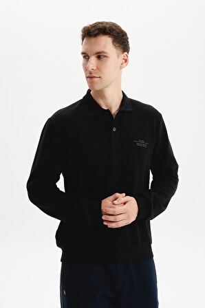 Arma Erkek Regular Fit Selanik Kumaş Polo Yaka Sweatshirt – Düğmeli, Pamuk Polyester Karışımlı %65 Pamuk %35 Polyester K30564699102 