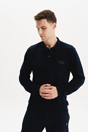 Arma Erkek Regular Fit Selanik Kumaş Polo Yaka Sweatshirt – Düğmeli, Pamuk Polyester Karışımlı %65 Pamuk %35 Polyester K30564699102 