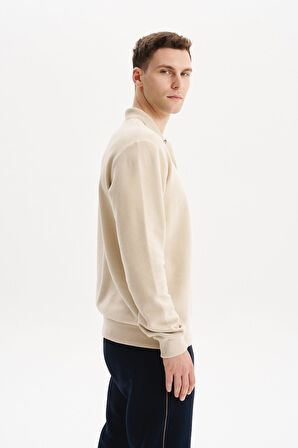 Arma Erkek Regular Fit Selanik Kumaş Polo Yaka Sweatshirt – Düğmeli, Pamuk Polyester Karışımlı %65 Pamuk %35 Polyester K30564699102 