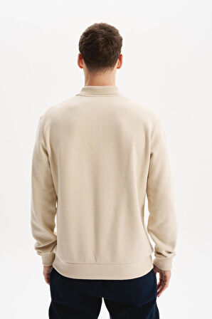 Arma Erkek Regular Fit Selanik Kumaş Polo Yaka Sweatshirt – Düğmeli, Pamuk Polyester Karışımlı %65 Pamuk %35 Polyester K30564699102 