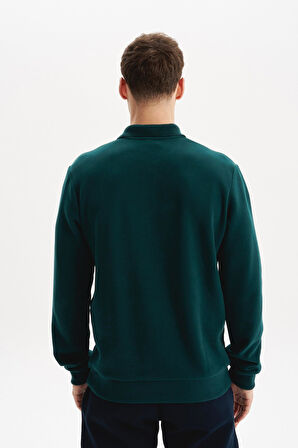 Arma Erkek Regular Fit Selanik Kumaş Polo Yaka Sweatshirt – Düğmeli, Pamuk Polyester Karışımlı %65 Pamuk %35 Polyester K30564699102 