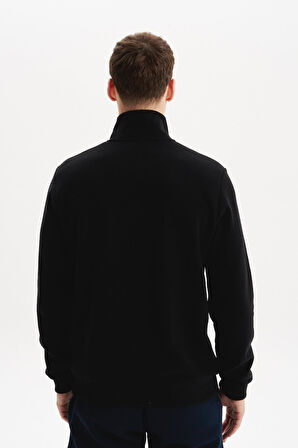 Arma Erkek Pamuk Polyester Karışımlı Selanik Kumaş Yarım Fermuar Dik Yaka Sweatshirt Kazak K30404698002 