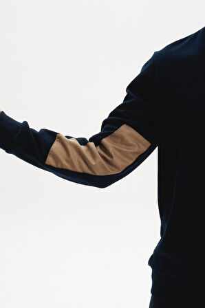 Arma Erkek Pamuk Polyester Karışımlı Selanik Kumaş Yarım Fermuar Dik Yaka Sweatshirt Kazak K30404698002 