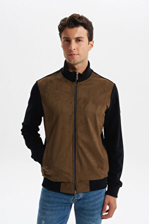 Arma Erkek Regular Fit Selanik Kumaş Dik Yaka Fleto Cepli Basic Sweatshirt Kazak K30324698502 