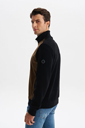 Arma Erkek Regular Fit Selanik Kumaş Dik Yaka Fleto Cepli Basic Sweatshirt Kazak K30324698502 