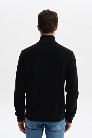 Arma Erkek Regular Fit Selanik Kumaş Dik Yaka Fleto Cepli Basic Sweatshirt Kazak K30324698502 