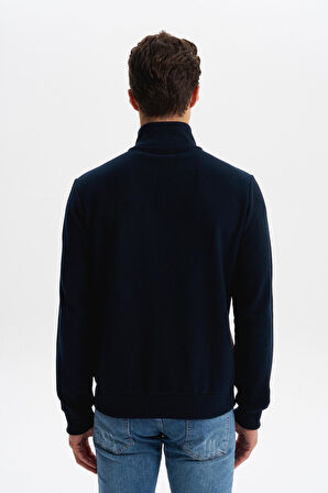 Arma Erkek Regular Fit Selanik Kumaş Dik Yaka Fleto Cepli Basic Sweatshirt Kazak K30324698502 