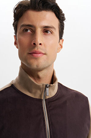 Arma Erkek Regular Fit Selanik Kumaş Dik Yaka Fleto Cepli Basic Sweatshirt Kazak K30324698502 